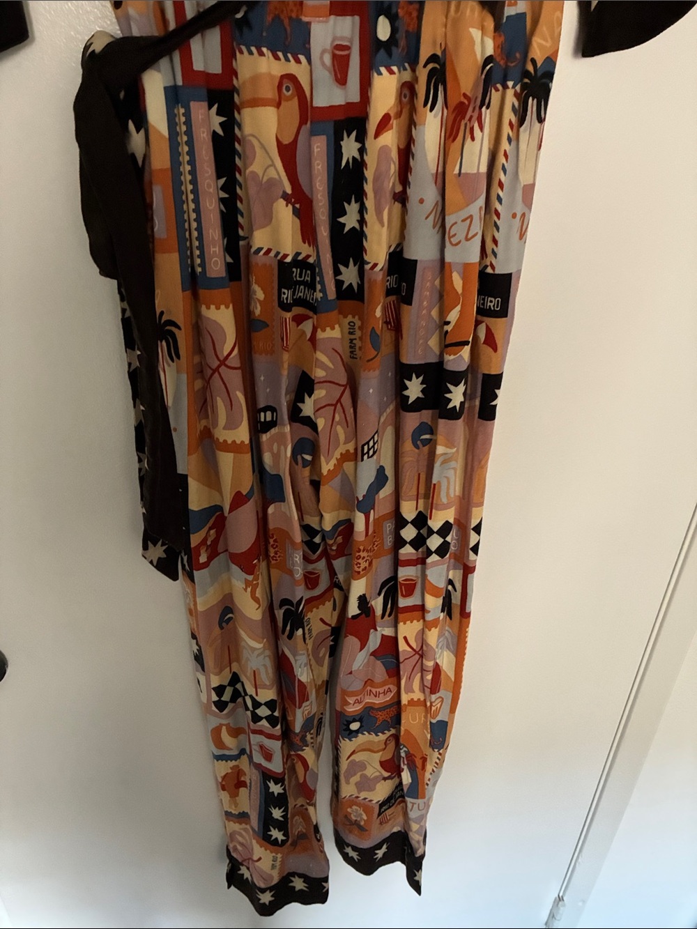 Farm Rio, NWT Printed Wrap Maxi jumpsuit original price $298.80 - Picture 9 of 14
